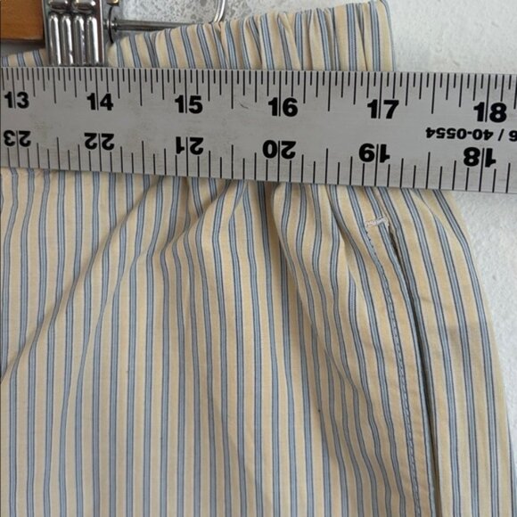 J Crew Women's Cotton poplin long boxer short in stripe Multicolor Large - Picture 5 of 6